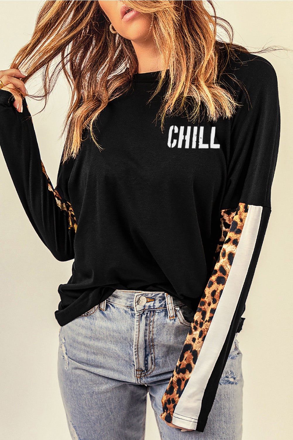 The Long Sleeve Leopard CHILL Top