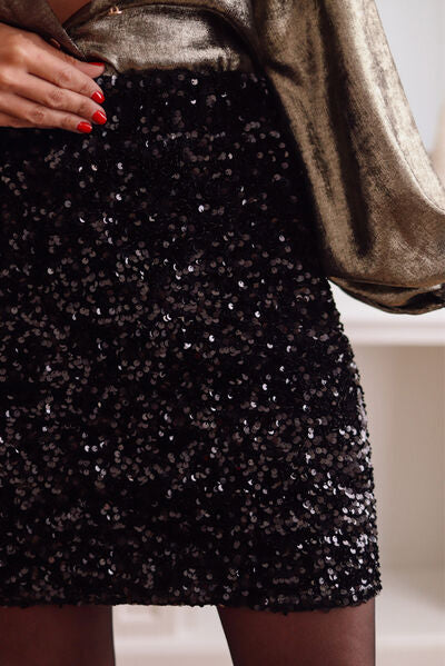 The Sequin Mini Skirt