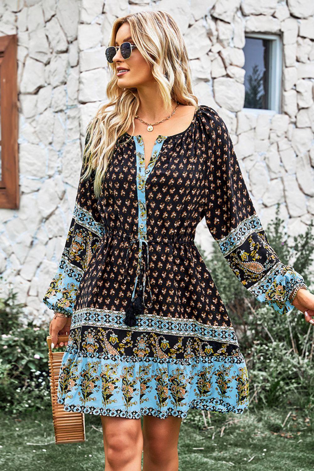 The Bohemian Balloon Sleeve Dress