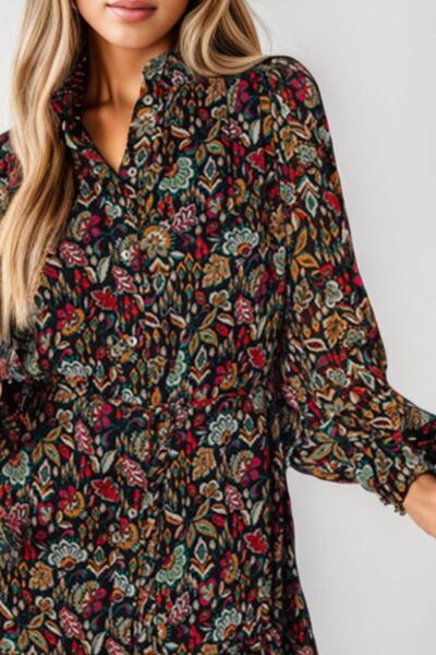 The Multicolor Long Sleeve Dress