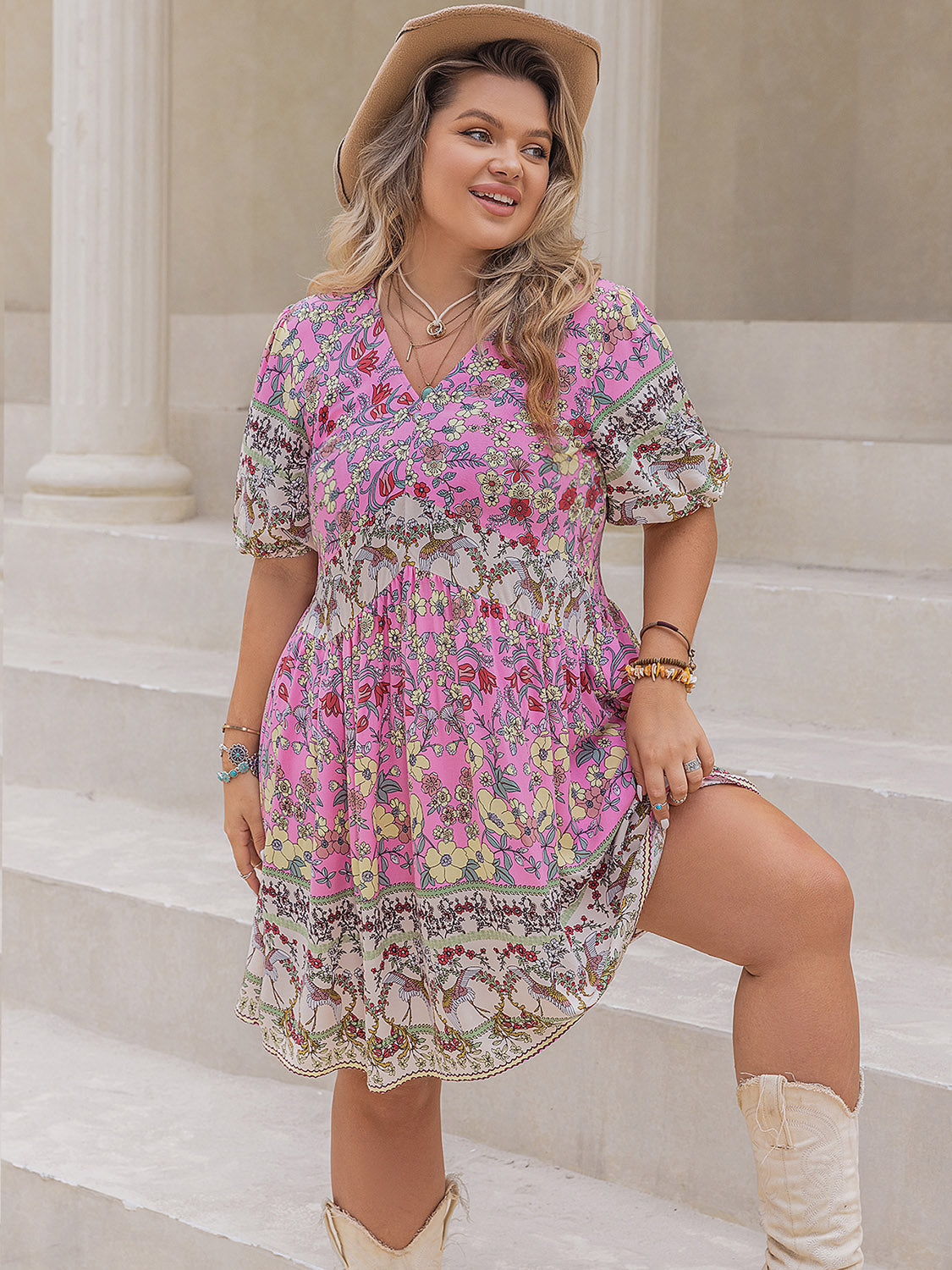 The Perfectly Plus Size Basic Boho Dress