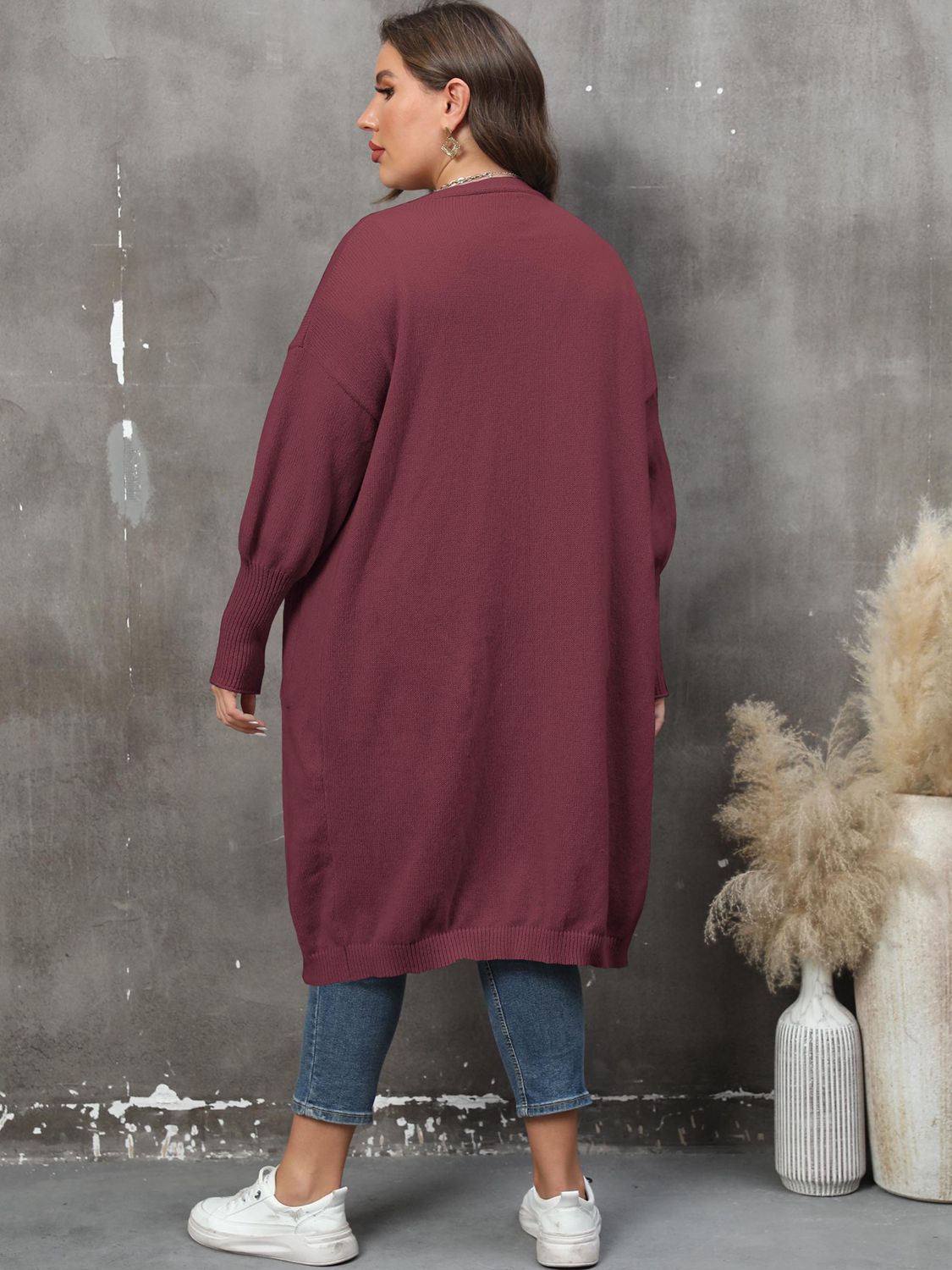 The Perfectly Plus Size Pocketed Cardigan