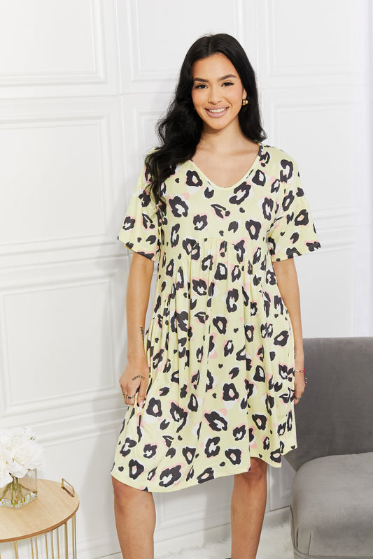 The Take It Easy Animal Print Dress