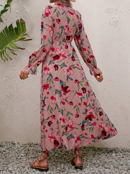 The Floral Mauve Maxi Dress