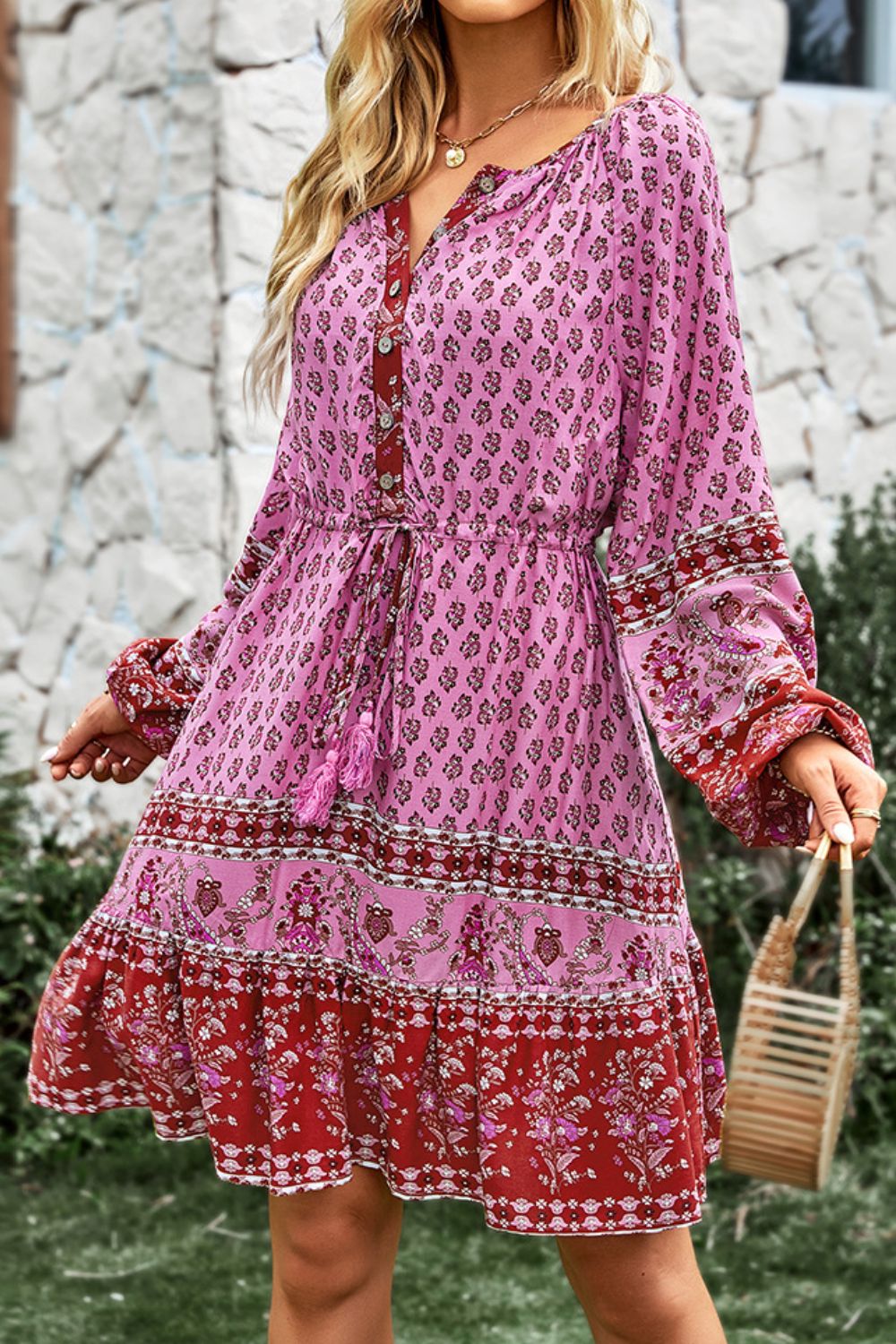 The Bohemian Balloon Sleeve Dress