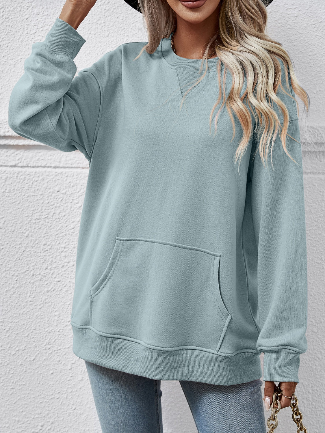 The Round Neck Long Sleeve Sweatshirt