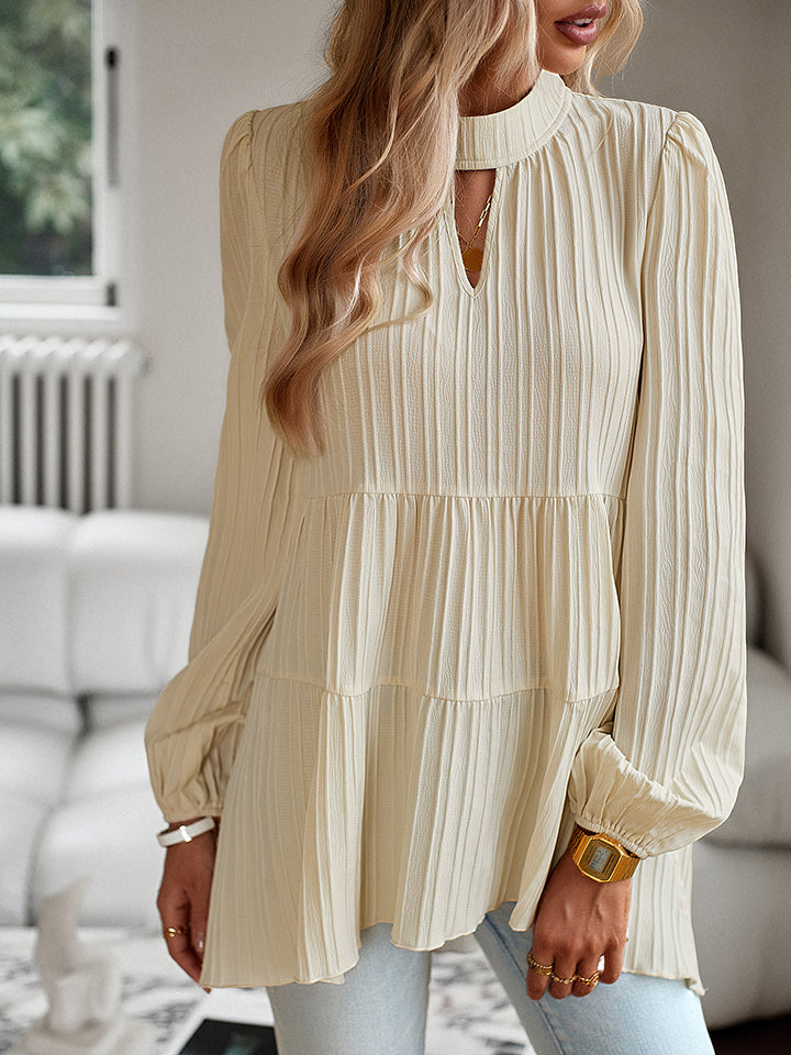 The Cream Tiered Blouse