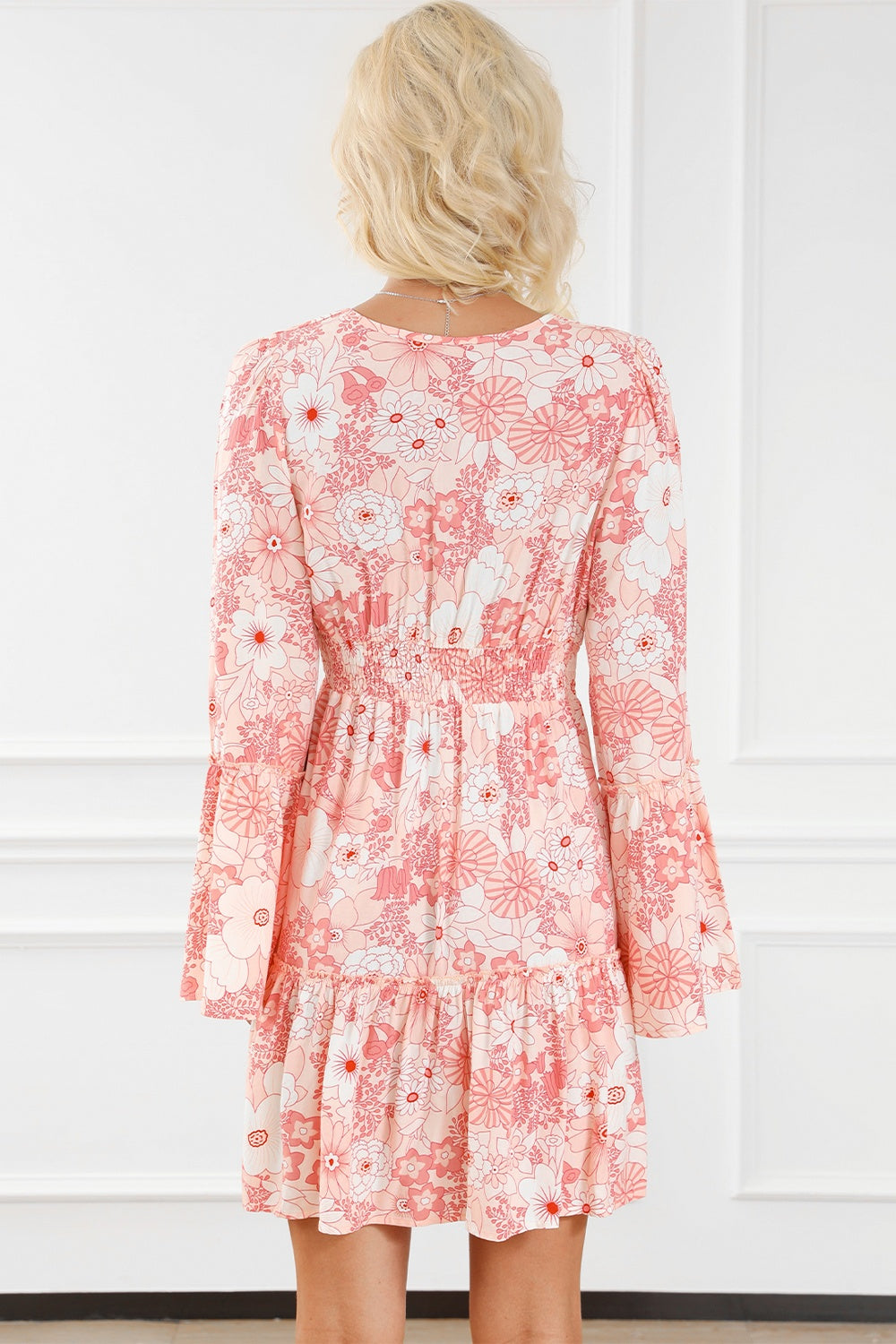 The Smocked Floral Flare Dress