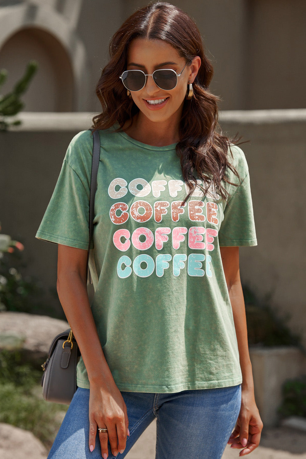 The COFFEE Graphic Round Neck Tee