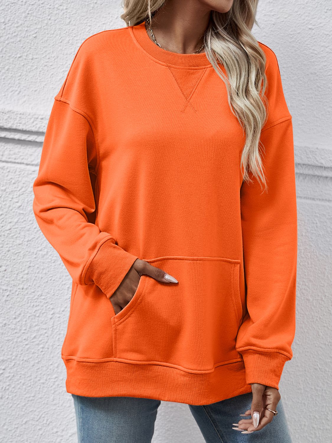 The Round Neck Long Sleeve Sweatshirt