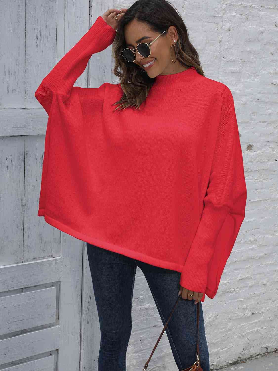 The Loose Hem Plain Sweater