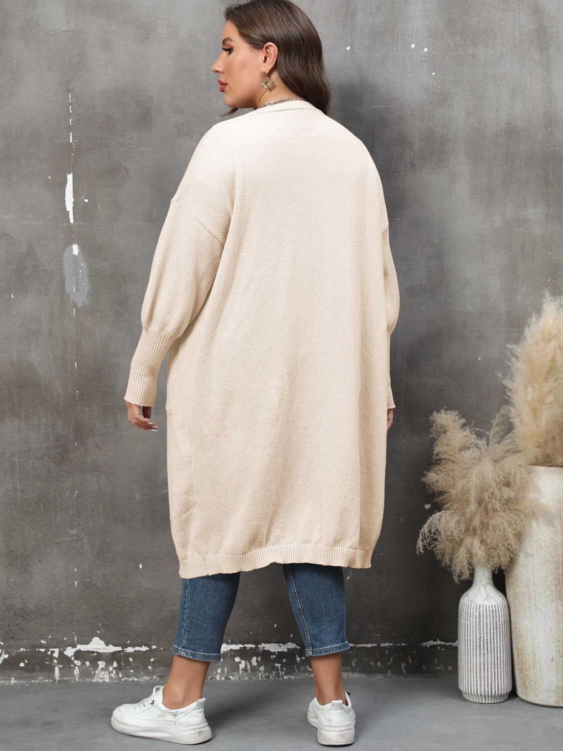 The Perfectly Plus Size Pocketed Cardigan