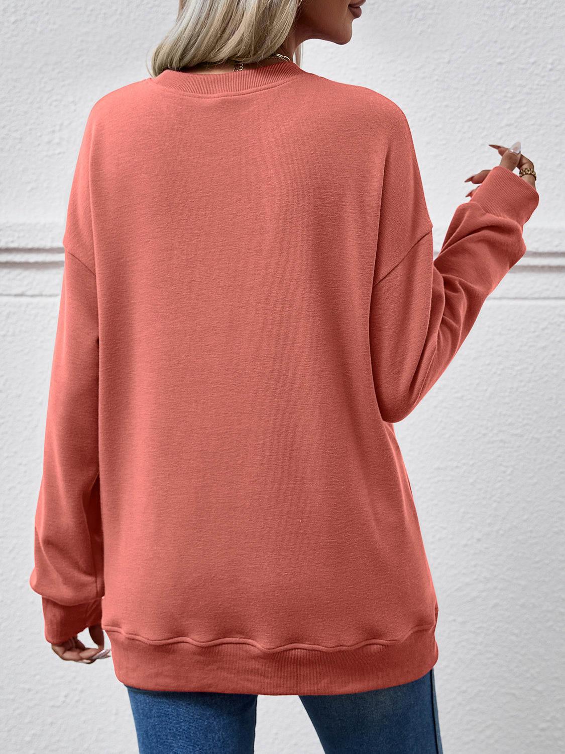 The Dropped Shoulder Sweatshirt with Pockets