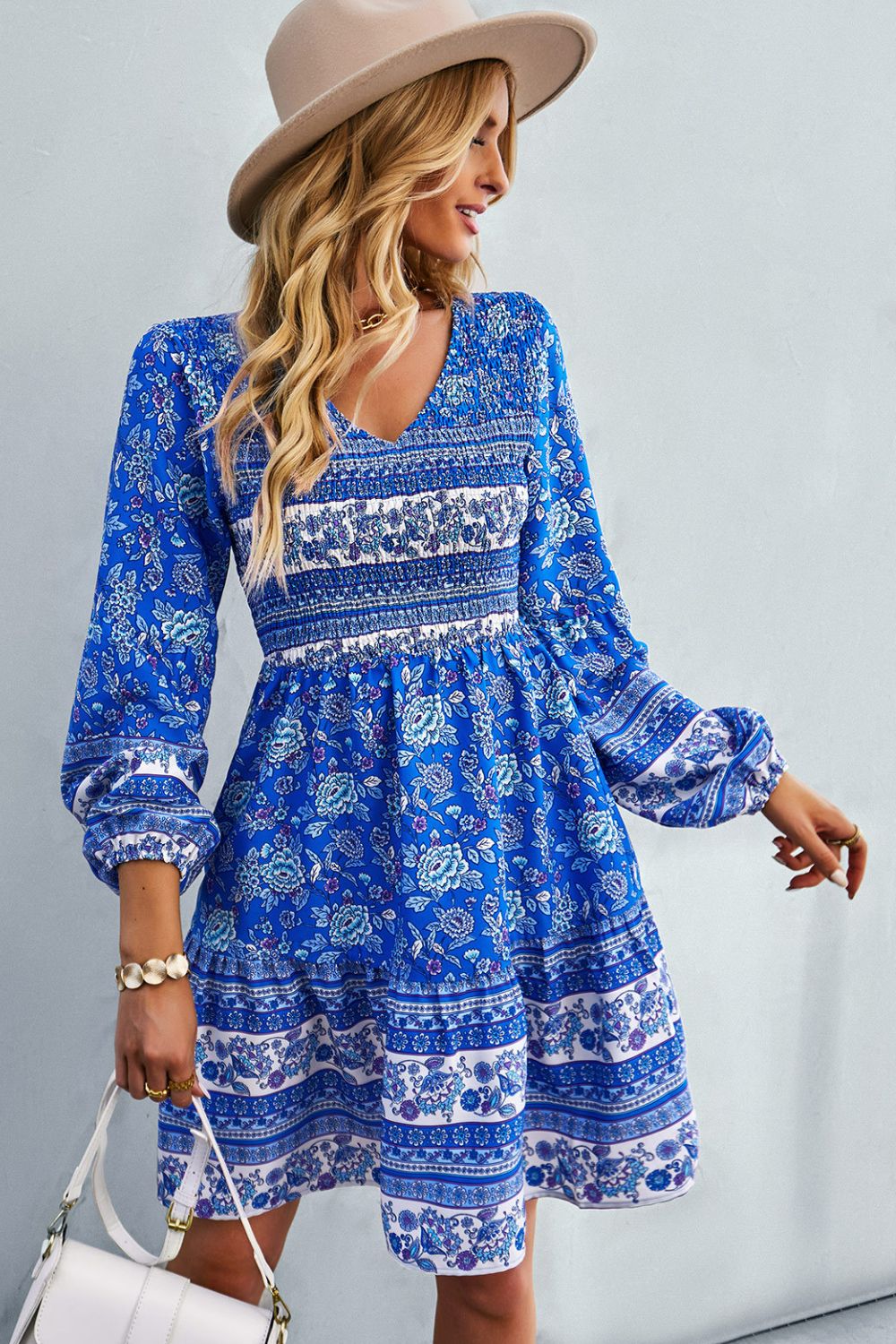 The Bohemian Babe Balloon Sleeve Dress