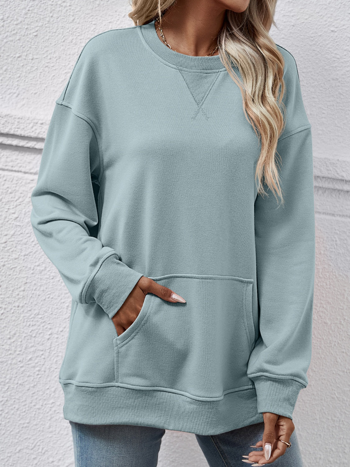 The Round Neck Long Sleeve Sweatshirt