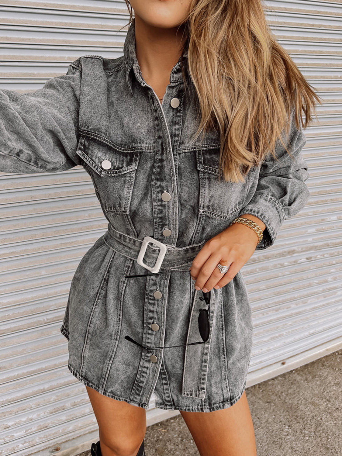 The Collared Denim Dress