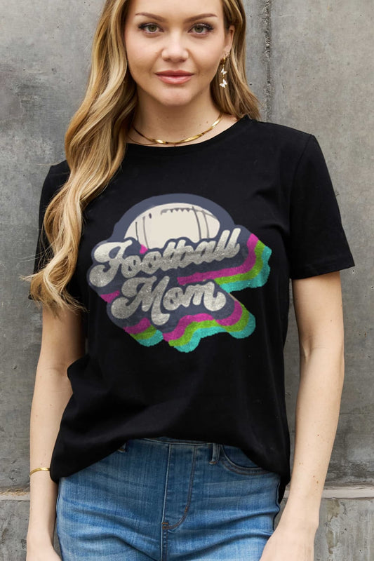 The FOOTBALL MOM Graphic Cotton Tee