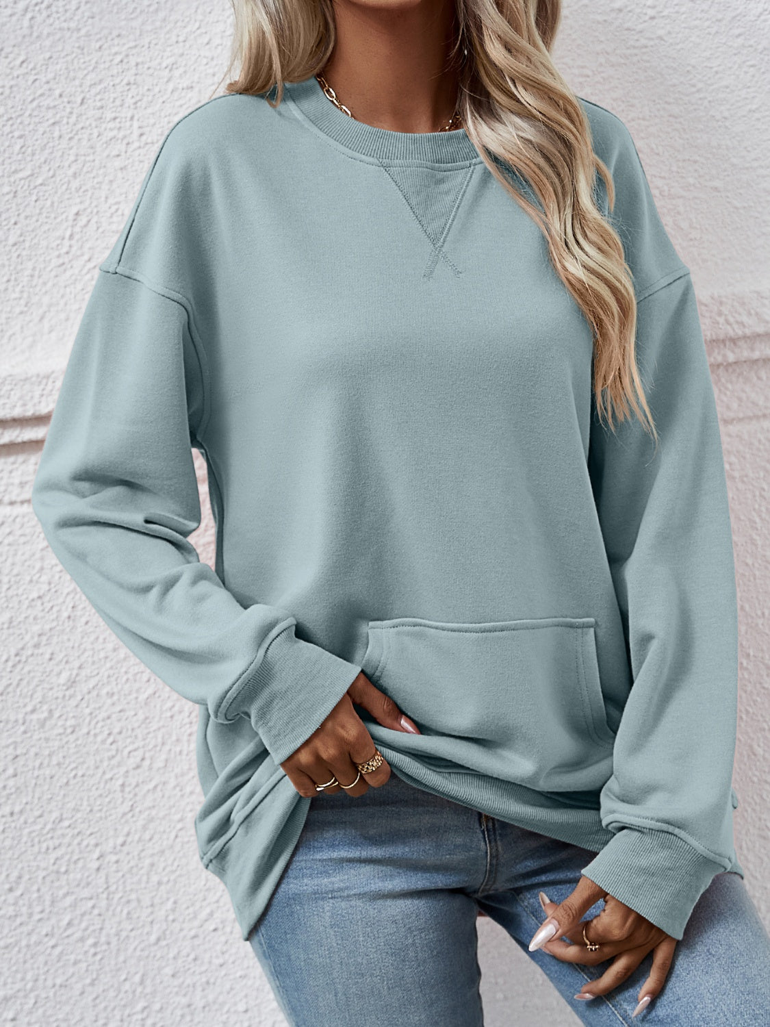 The Round Neck Long Sleeve Sweatshirt