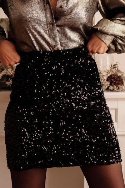 The Sequin Mini Skirt