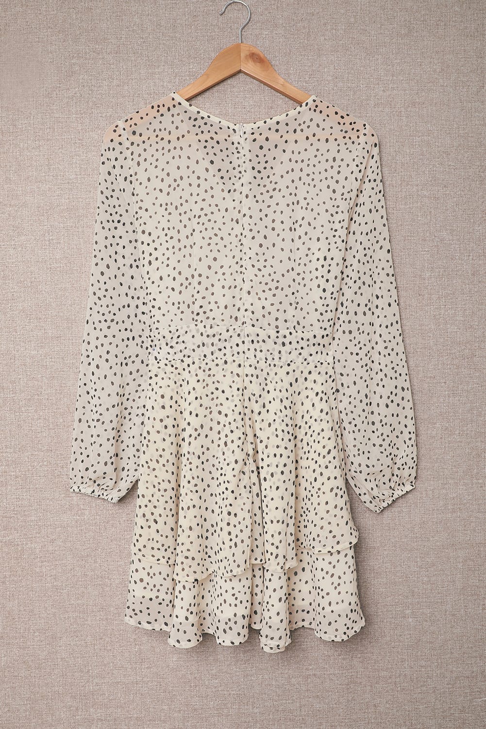 The Ivory Tied Polka Dot Layered Dress