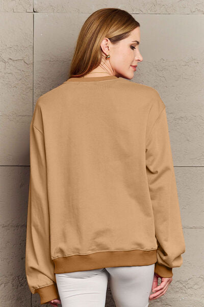 The NEVER TOO COLD FOR ICED COFFEE Round Neck Sweatshirt