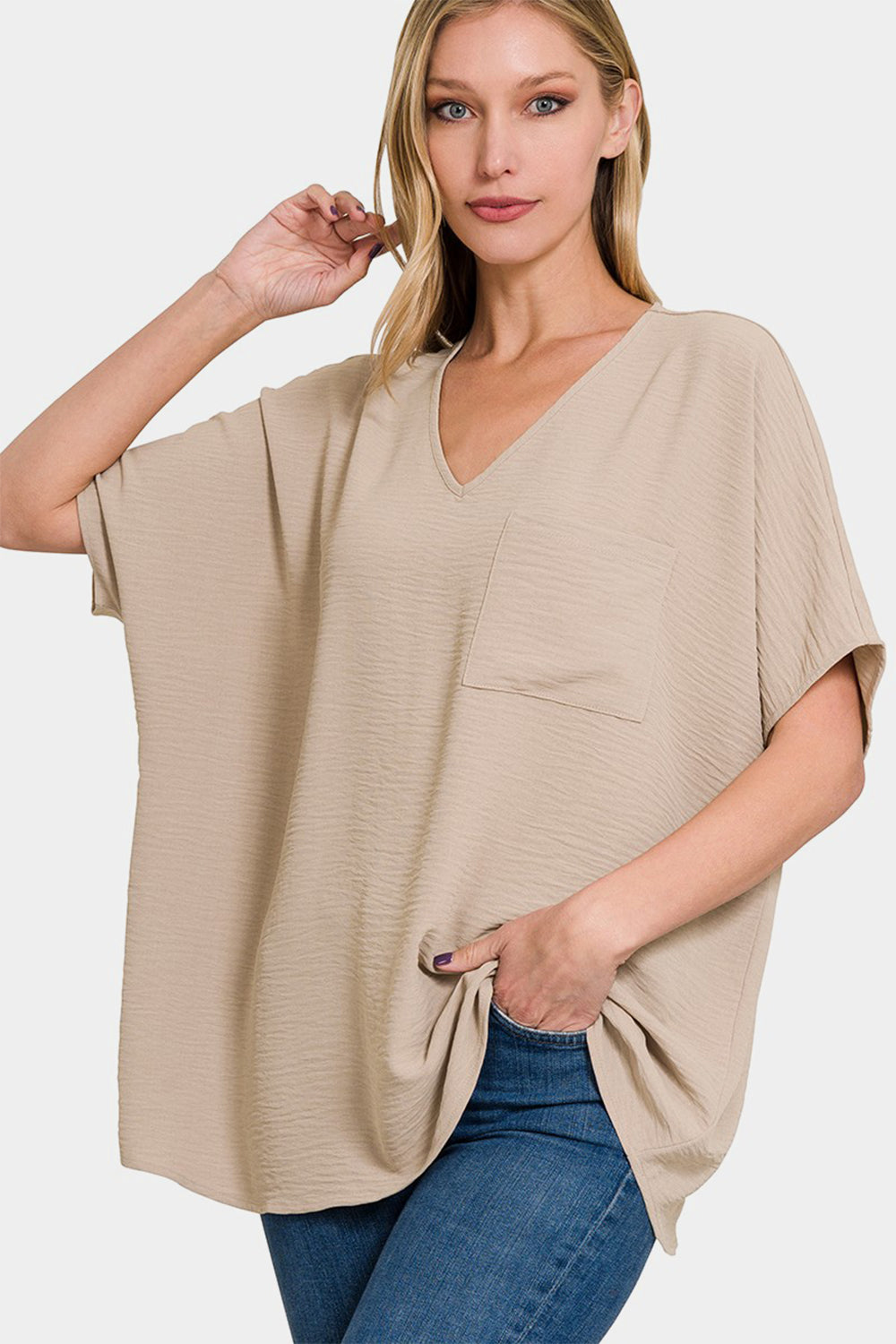 The Textured Short Sleeve Top