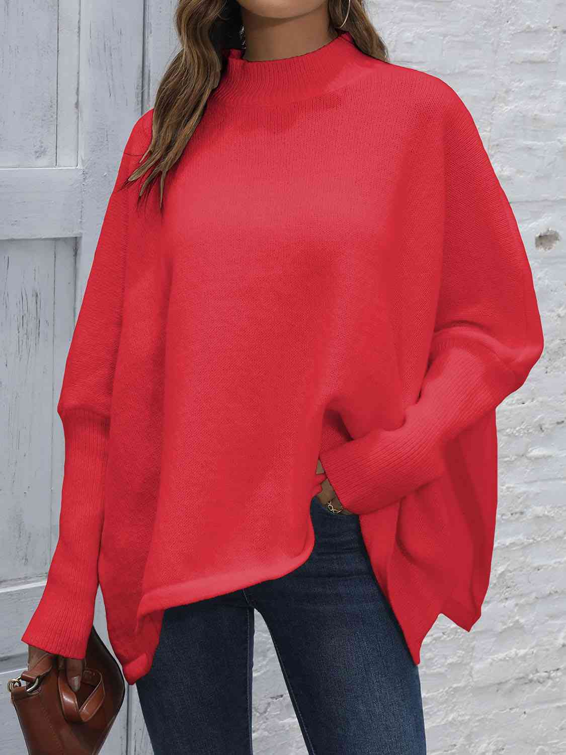 The Loose Hem Plain Sweater