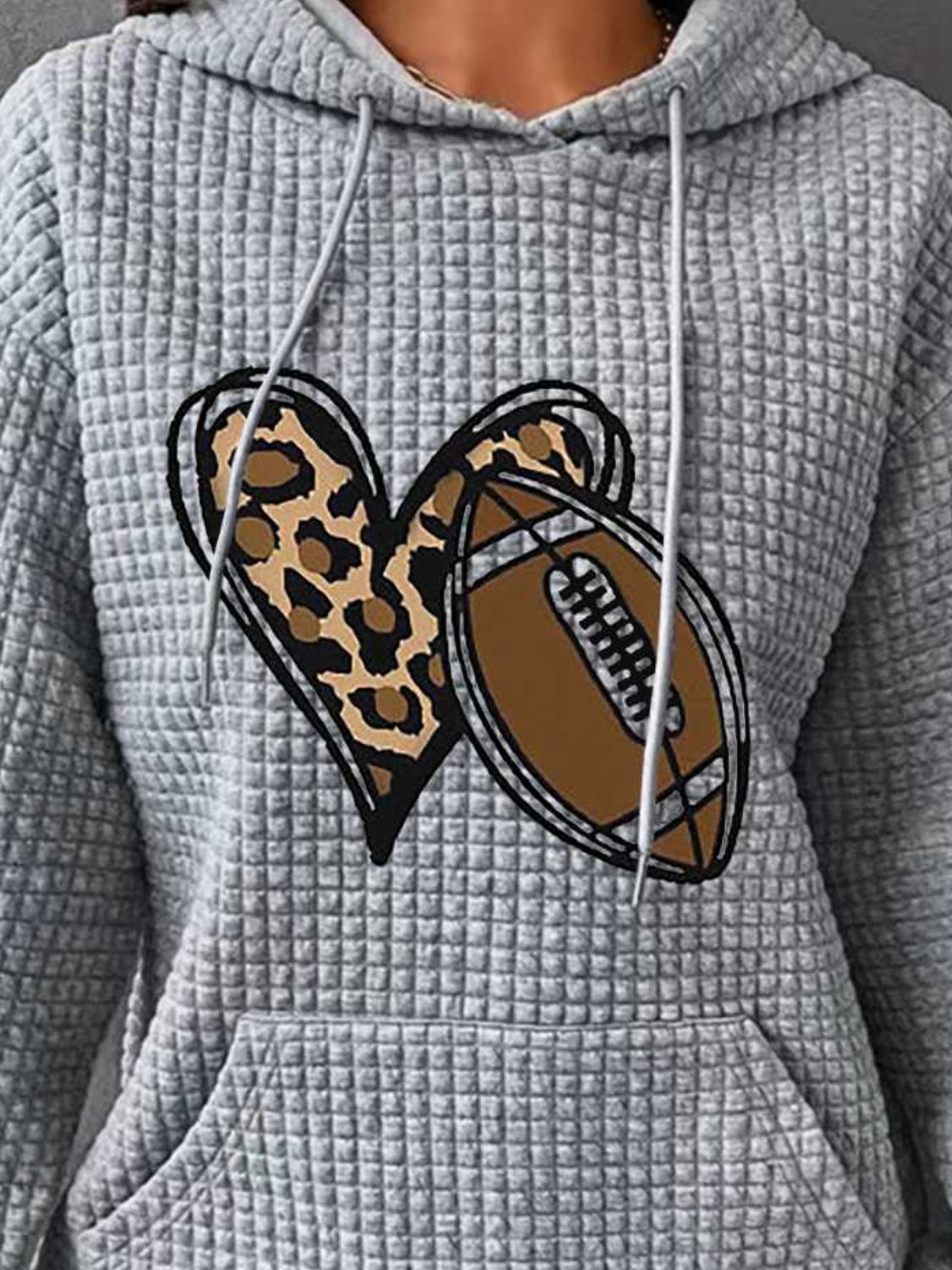 The Heart & Football Graphic Hoodie