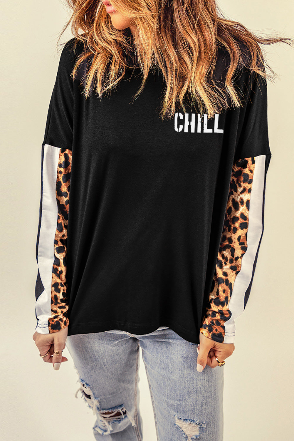 The Long Sleeve Leopard CHILL Top