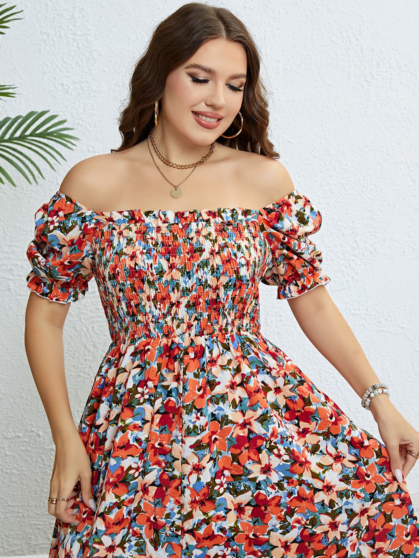 The Perfectly Plus Size Fun in Floral Dress