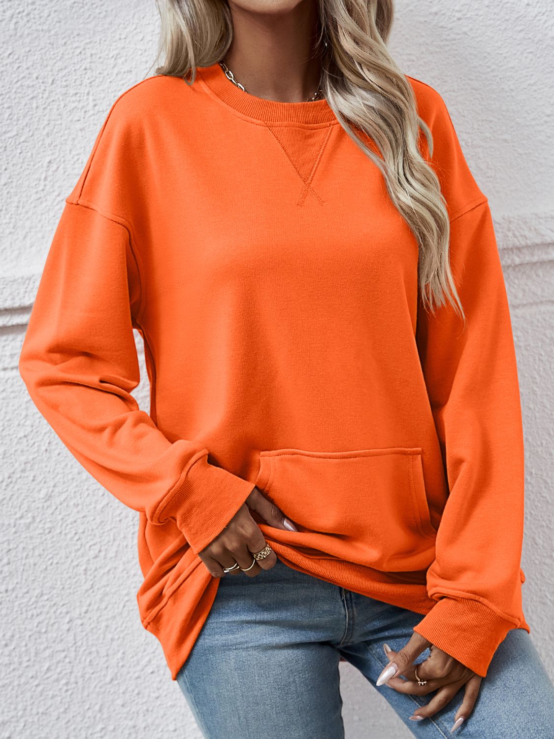 The Round Neck Long Sleeve Sweatshirt