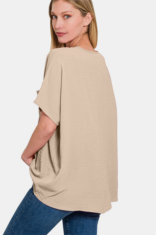 The Textured Short Sleeve Top