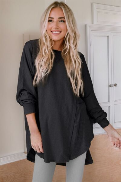 The Contrast Texture Blouse