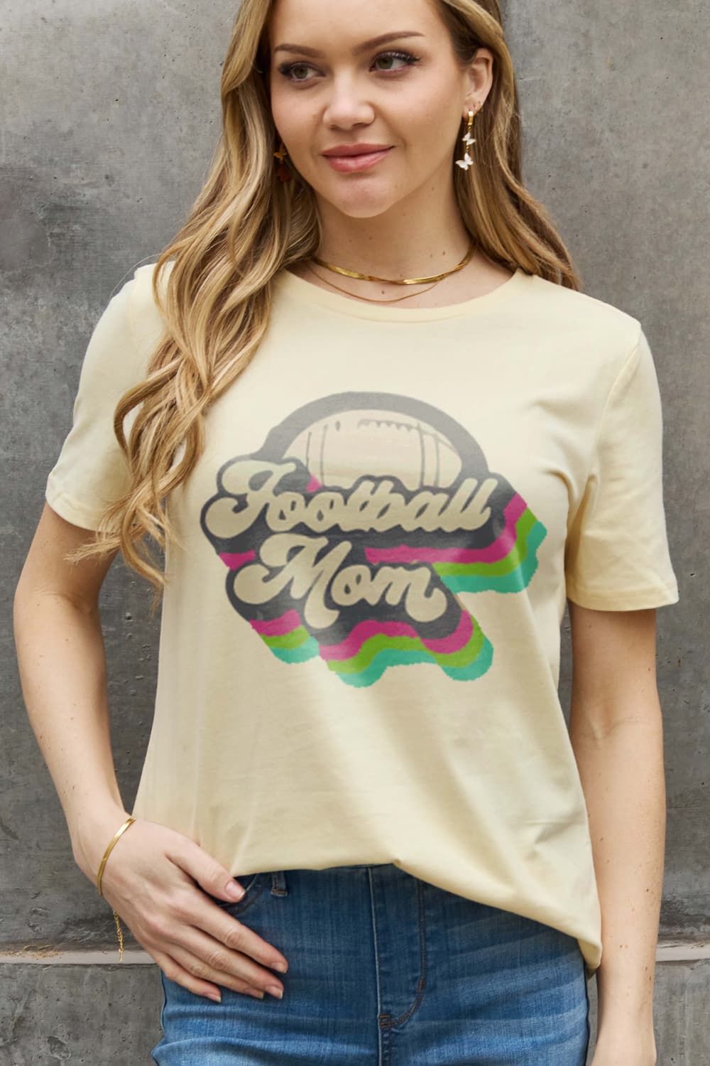 The FOOTBALL MOM Graphic Cotton Tee