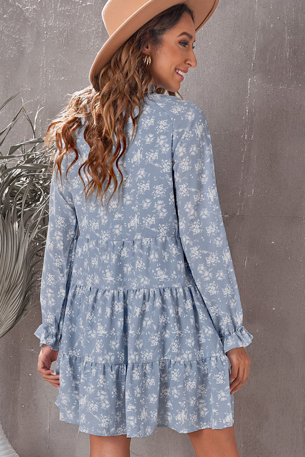 The Dusty Blue Babydoll Dress