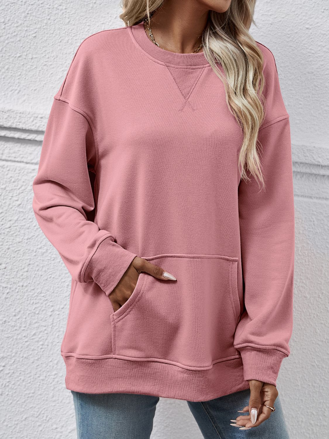 The Round Neck Long Sleeve Sweatshirt