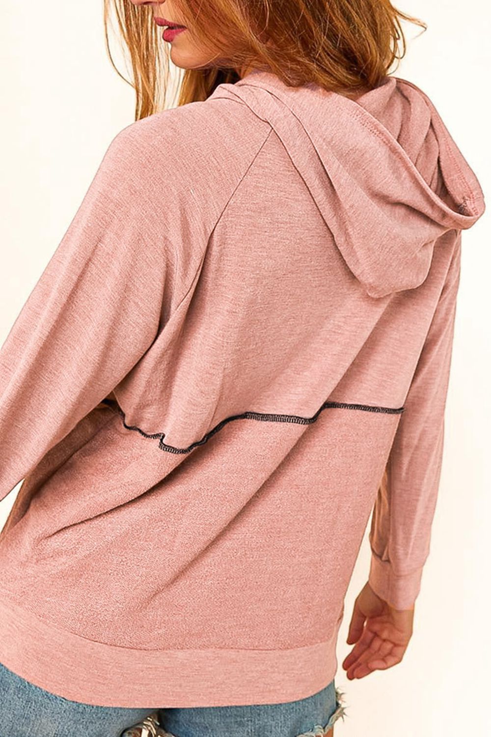 The Buttoned Long Sleeve Hoodie