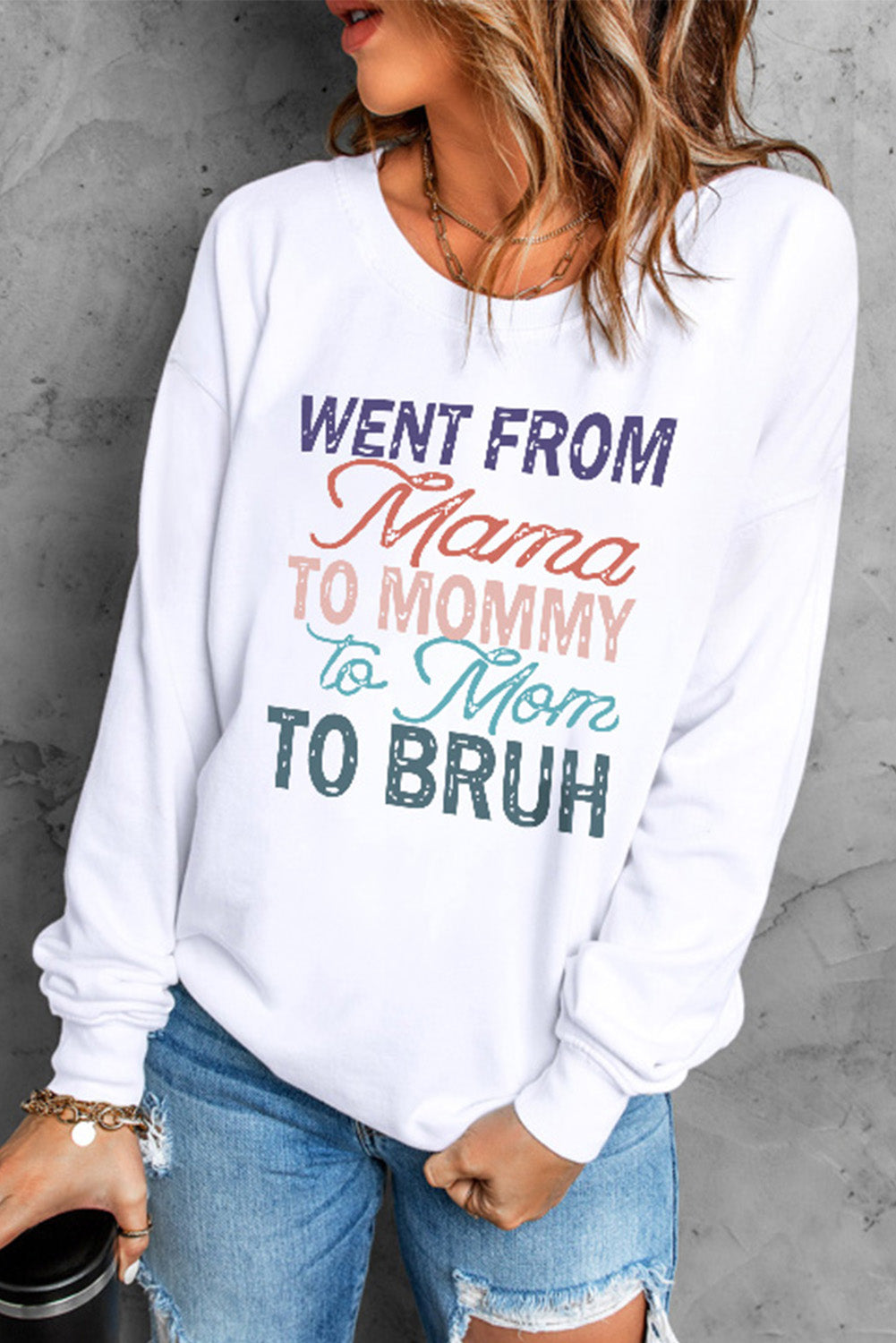 The Mama To Bruh Graphic Sweatshirt