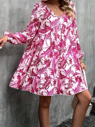 The Floral Balloon Sleeve Dress