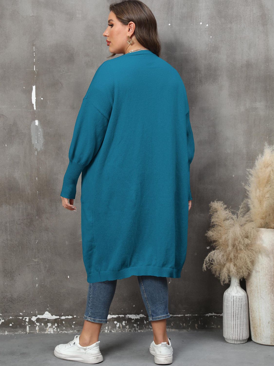 The Perfectly Plus Size Pocketed Cardigan